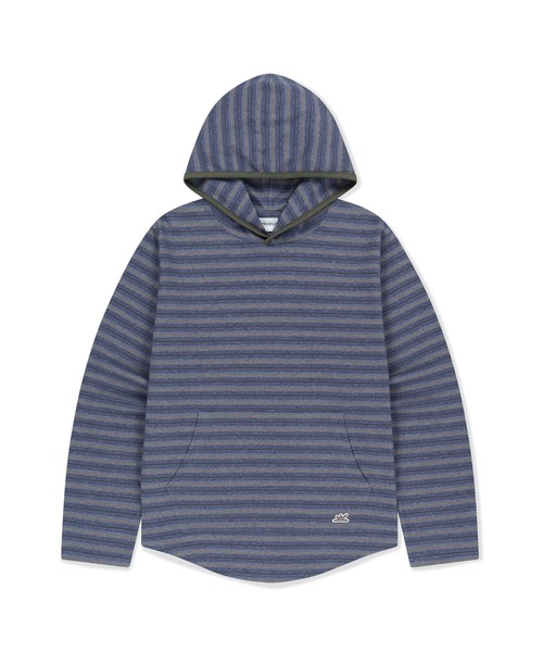 SUNLOVE(サンラブ)の「Dash Stripe Hooded LS Tee(Tシャツ/カットソー・レディース・ライトブルー/ベージュ/ネイビー・L/M/S)」の14枚目の写真