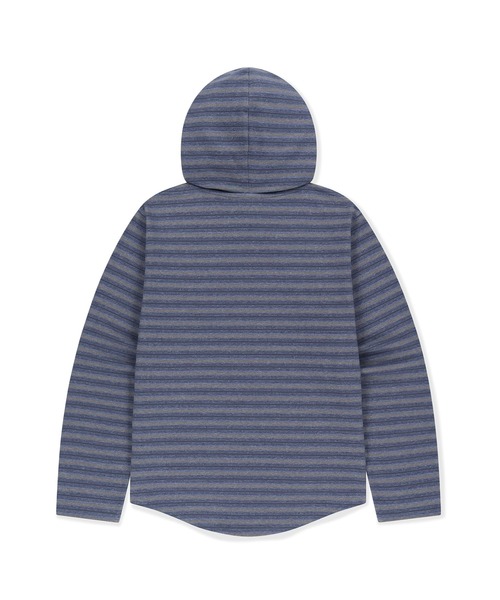 SUNLOVE(サンラブ)の「Dash Stripe Hooded LS Tee(Tシャツ/カットソー・レディース・ライトブルー/ベージュ/ネイビー・L/M/S)」の15枚目の写真