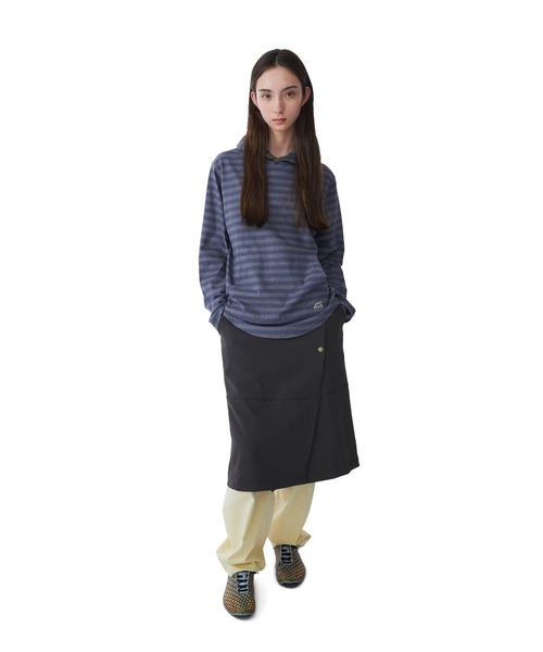 SUNLOVE(サンラブ)の「Dash Stripe Hooded LS Tee(Tシャツ/カットソー・レディース・ライトブルー/ベージュ/ネイビー・L/M/S)」の20枚目の写真