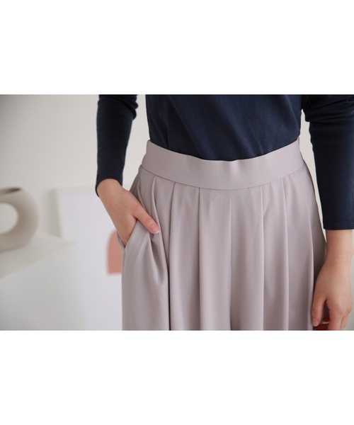 Sleeping Sheep(スリーピングシープ)の「シフォンワイドパンツ(その他パンツ・レディース・オフホワイト/ブラウン/ブラック/グレイッシュベージュ・M)」の22枚目の写真