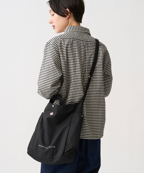 DANTON（ダントン）の「QUARTIER LATIN - Canvas 2-Way Tote Bag（ショルダーバッグ・レディース・オレンジ/チャコール/アイボリー/ブラウン系その他/ブラック・-）」の8枚目の写真