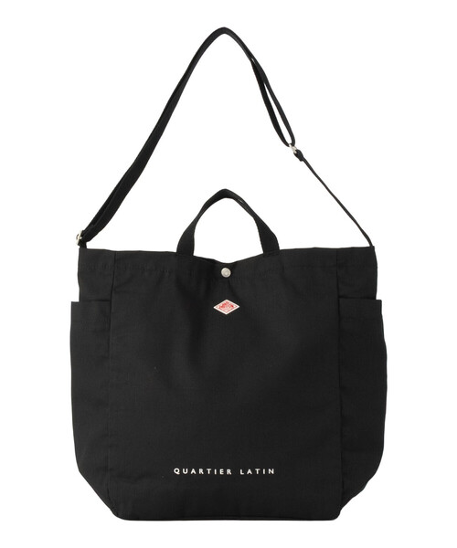 DANTON（ダントン）の「QUARTIER LATIN - Canvas 2-Way Tote Bag（ショルダーバッグ・レディース・オレンジ/チャコール/アイボリー/ブラウン系その他/ブラック・-）」の12枚目の写真