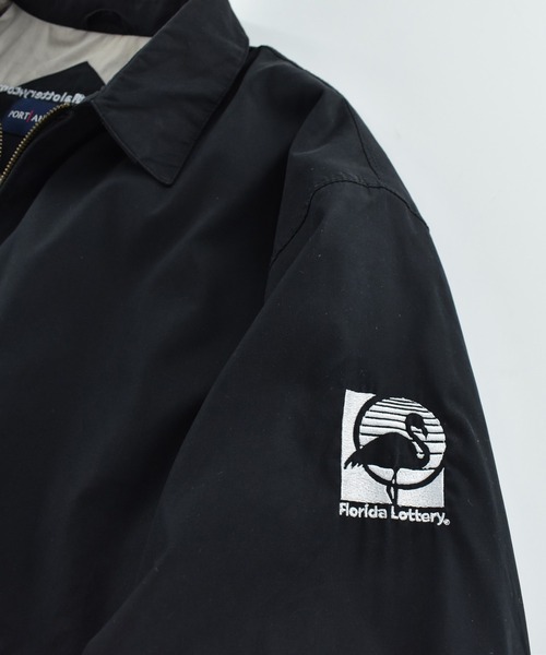 LABORATORY R(ラボラトリーアール)の「【USED】PORT AUTHORITY “Florida Lottery” スイングトップ ジャケット(ブルゾン・メンズ・ブラック・LARGE)」の2枚目の写真