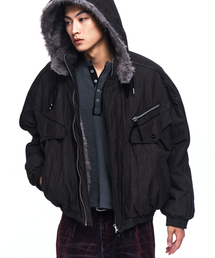 RSSC（アールエスエスシー）の「FUR LINE HOODIED PARKA - BLACK（ブルゾン）」
