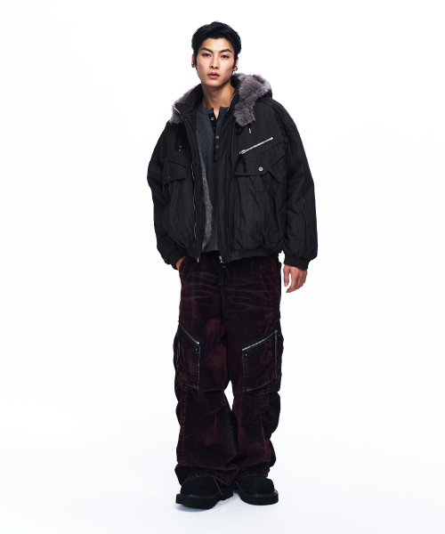 RSSC(アールエスエスシー)の「FUR LINE HOODIED PARKA - BLACK(ブルゾン・レディース・その他・1/2)」の3枚目の写真