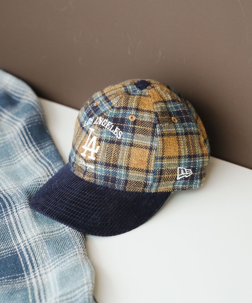 NEW ERA(ニューエラ)の「【NEW ERA(ニューエラ)】別注チェックコーデュロイ9THIRTY(キャップ・メンズ・ネイビー/ブラック/グリーン/ブラウン・FREE)」の4枚目の写真
