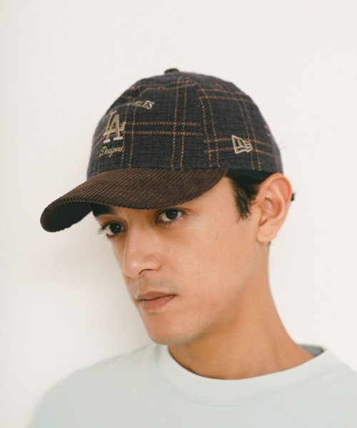 NEW ERA(ニューエラ)の「【NEW ERA(ニューエラ)】別注チェックコーデュロイ9THIRTY(キャップ・メンズ・ネイビー/ブラック/グリーン/ブラウン・FREE)」の17枚目の写真