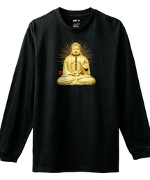 NIPOP（ニポップ） 長袖Tシャツ 仏 和 プリント インバウンド お土産 ロンT トップス メンズ ユニセックス
