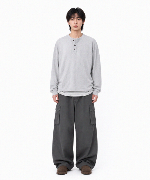 SIGNATURE（シグネチャ）の「ハーフバンディングカーブドカーゴパンツ[チャコール]（その他パンツ・レディース・その他・MEDIUM/LARGE）」の9枚目の写真