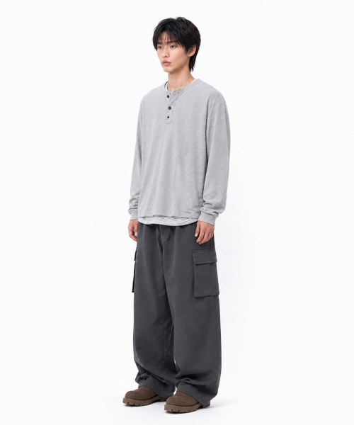 SIGNATURE（シグネチャ）の「ハーフバンディングカーブドカーゴパンツ[チャコール]（その他パンツ・レディース・その他・MEDIUM/LARGE）」の10枚目の写真