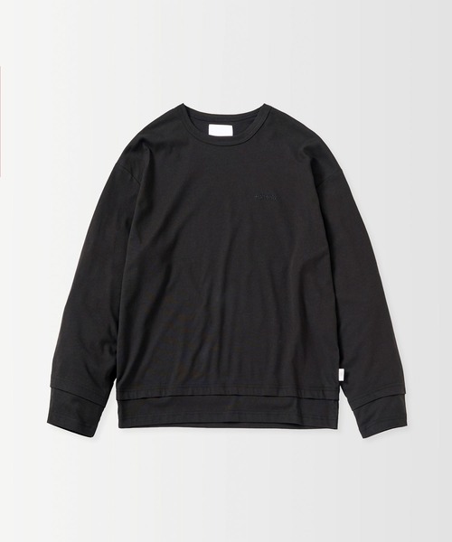 +phenix(プラスフェニックス)の「+phenix(プラスフェニックス)LAYERED LONG SLEEVE TEE / レイヤード ロングスリーブTシャツ(Tシャツ/カットソー・メンズ・ブラウン/ホワイト/ブラック/ブルー・M/L)」の18枚目の写真