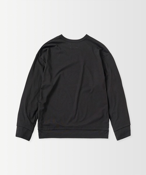 +phenix(プラスフェニックス)の「+phenix(プラスフェニックス)LAYERED LONG SLEEVE TEE / レイヤード ロングスリーブTシャツ(Tシャツ/カットソー・メンズ・ブラウン/ホワイト/ブラック/ブルー・M/L)」の19枚目の写真