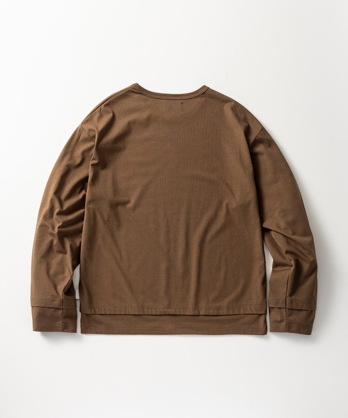 +phenix(プラスフェニックス)の「+phenix(プラスフェニックス)LAYERED LONG SLEEVE TEE / レイヤード ロングスリーブTシャツ(Tシャツ/カットソー・メンズ・ブラウン/ホワイト/ブラック/ブルー・M/L)」の13枚目の写真