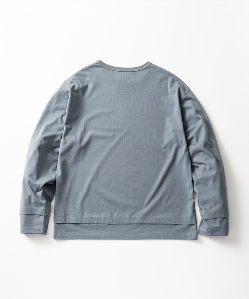 +phenix(プラスフェニックス)の「+phenix(プラスフェニックス)LAYERED LONG SLEEVE TEE / レイヤード ロングスリーブTシャツ(Tシャツ/カットソー・メンズ・ブラウン/ホワイト/ブラック/ブルー・M/L)」の15枚目の写真