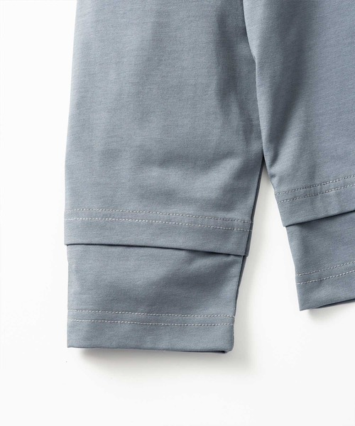 +phenix(プラスフェニックス)の「+phenix(プラスフェニックス)LAYERED LONG SLEEVE TEE / レイヤード ロングスリーブTシャツ(Tシャツ/カットソー・メンズ・ブラウン/ホワイト/ブラック/ブルー・M/L)」の11枚目の写真