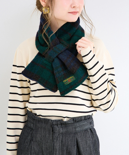 TWEEDMILL / ツイードミル チェックショートマフラー（マフラー