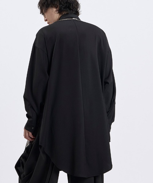NO ID.(ノーアイディ)の「ms6668- バリアブルロングSH シャツ(459006-590S)(シャツ/ブラウス・メンズ・ホワイト/ブラック・ONE SIZE)」の16枚目の写真