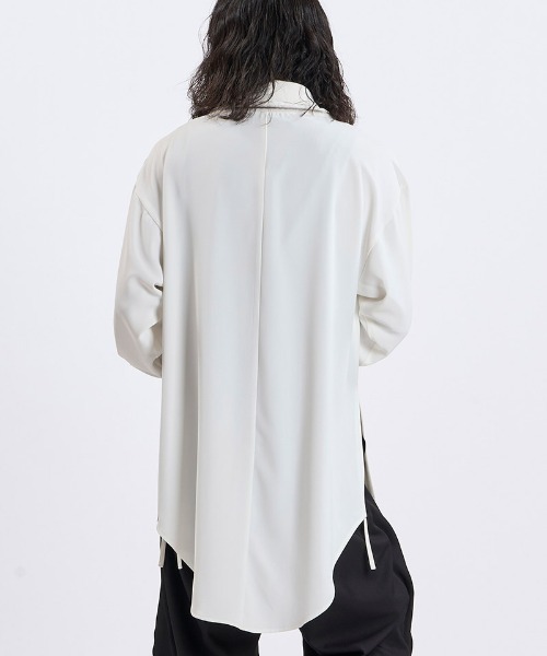 NO ID.(ノーアイディ)の「ms6668- バリアブルロングSH シャツ(459006-590S)(シャツ/ブラウス・メンズ・ホワイト/ブラック・ONE SIZE)」の22枚目の写真