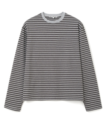 FLIP ストライプTシャツ [メランジグレー]