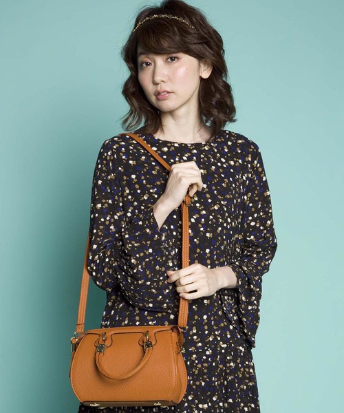 PLAIN CLOTHING（プレーンクロージング）の「ゴールドパーツ ミニハンドバッグ/ショルダーバッグ【PLAIN CLOTHING】（ハンドバッグ・レディース・グレー/ベージュ/レッド/ブラウン/ダークブラウン/ブラック・FREE）」の17枚目の写真