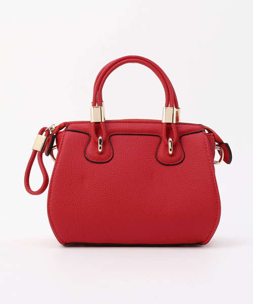 PLAIN CLOTHING（プレーンクロージング）の「ゴールドパーツ ミニハンドバッグ/ショルダーバッグ【PLAIN CLOTHING】（ハンドバッグ・レディース・グレー/ベージュ/レッド/ブラウン/ダークブラウン/ブラック・FREE）」の21枚目の写真