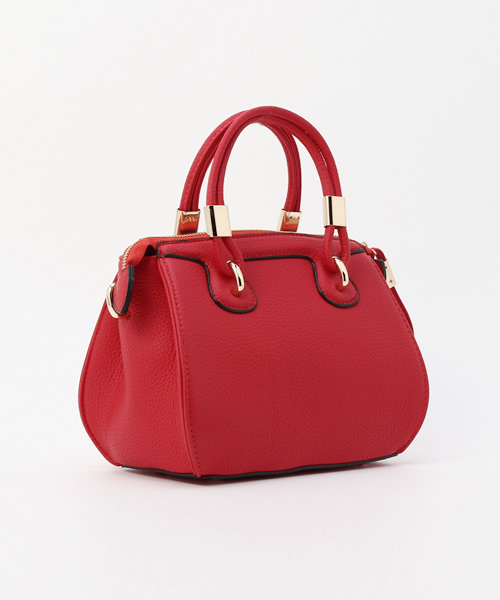 PLAIN CLOTHING（プレーンクロージング）の「ゴールドパーツ ミニハンドバッグ/ショルダーバッグ【PLAIN CLOTHING】（ハンドバッグ・レディース・グレー/ベージュ/レッド/ブラウン/ダークブラウン/ブラック・FREE）」の11枚目の写真