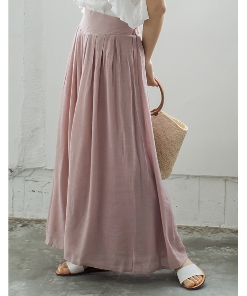 Re:EDIT（リエディ）の「[低身長サイズ有]楊柳ワイドスカンツ（その他パンツ・レディース・ネイビー/レッド/オフホワイト/ブラック/モカ/グレー/ピンクベージュ/マスタード/プラム/ブラウン/カーキ/サックスブルー/アイボリー/ピンク/ブルー/オレンジ/グリーン/キャメル/パープル/グレイッシュベージュ/ブルーグリーン・MEDIUM/LARGE/SMALL/X-LARGE）」の19枚目の写真