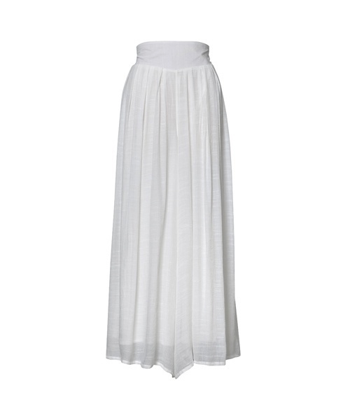 Re:EDIT（リエディ）の「[低身長サイズ有]楊柳ワイドスカンツ（その他パンツ・レディース・ネイビー/レッド/オフホワイト/ブラック/モカ/グレー/ピンクベージュ/マスタード/プラム/ブラウン/カーキ/サックスブルー/アイボリー/ピンク/ブルー/オレンジ/グリーン/キャメル/パープル/グレイッシュベージュ/ブルーグリーン・MEDIUM/LARGE/SMALL/X-LARGE）」の3枚目の写真