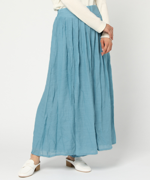 Re:EDIT（リエディ）の「[低身長サイズ有]楊柳ワイドスカンツ（その他パンツ・レディース・ネイビー/レッド/オフホワイト/ブラック/モカ/グレー/ピンクベージュ/マスタード/プラム/ブラウン/カーキ/サックスブルー/アイボリー/ピンク/ブルー/オレンジ/グリーン/キャメル/パープル/グレイッシュベージュ/ブルーグリーン・MEDIUM/LARGE/SMALL/X-LARGE）」の12枚目の写真