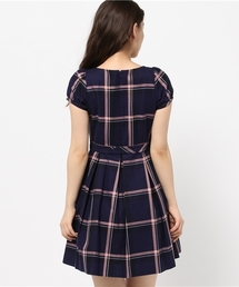 BLUE LABEL CRESTBRIDGE◆タータンチェック リボンワンピース BLUE LABEL CRESTBRIDGE◇タータンチェック リボンワンピース