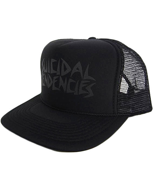 ８(eight)（エイト）の「スーサイダルテンデンシーズ メッシュキャップ（キャップ・メンズ・ネイビー/エンジ/パープル/ブラック×ブラック/ブラック×パープル/オリーブ/ブラック×ホワイト/ブラック×イエロー/ブラック×ゴールド/グリーン/ライトグレー/レッド/ブラウン/ブラック×グリーン/ブラック×レッド/ブラック×ピンク/ブラック×シルバー/ブラック×ブルー/ブルー/チャコールグレー・FREE）」の3枚目の写真