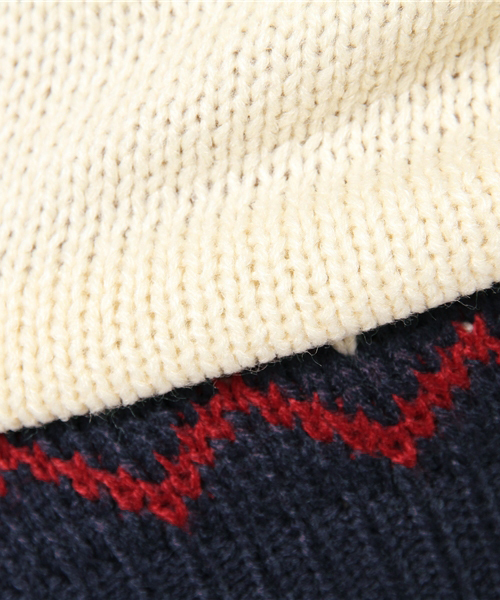 MERLOT(メルロー)の「ノルディック柄ラグランニットトップス4674(ニット/セーター・レディース・グレー/キャメル/ベージュ/ネイビー/オフホワイト/イエロー系その他/チャコールグレー・FREE)」の8枚目の写真