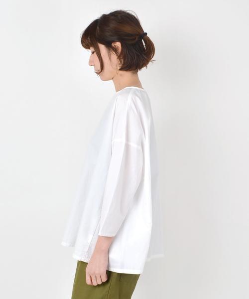 SHIPS Days（シップスデイズ）の「STAMP AND DIARY:SHIPS別注ワイドブラウス◇（シャツ/ブラウス・レディース・ホワイト・ONE SIZE）」の3枚目の写真