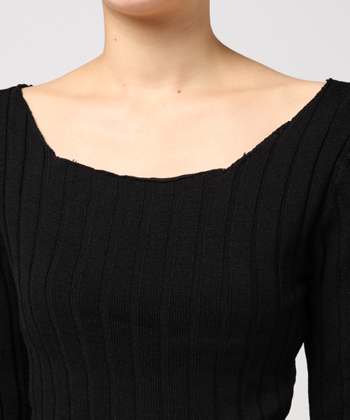 WEGO（ウィゴー）の「DISPARK/オフショルニット（ニット/セーター・レディース・ブラック/キャメル/ピンク/ホワイト・FREE）」の17枚目の写真