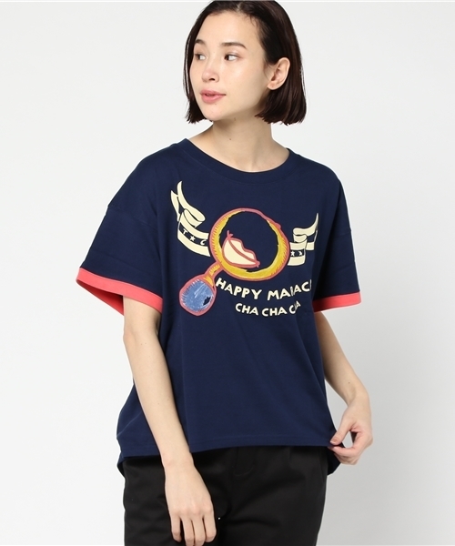 未使用TSUMORI CHISATOレディースTシャツLサイズ定価¥17,000 TSUMORI CHISATO(ツモリチサト)の「S ハッピーマラカスT(Tシャツ