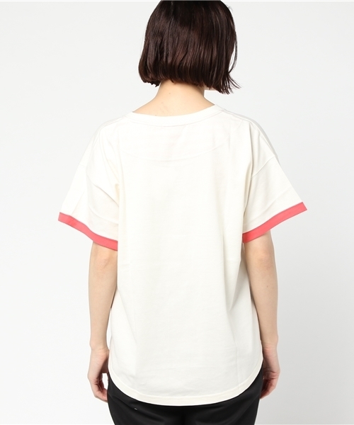 未使用TSUMORI CHISATOレディースTシャツLサイズ定価¥17,000 TSUMORI CHISATO（ツモリチサト）の「ﾊｯﾋﾟｰﾊﾞｰﾄﾞｶｰﾃﾝT（Tシャツ