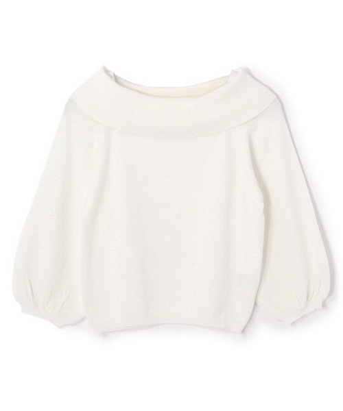 laboratory work（ラボラトリーワーク）の「袖ボリュームプルオーバー（ニット/セーター・レディース・オフホワイト/ダークオレンジ/その他12・MEDIUM）」の2枚目の写真