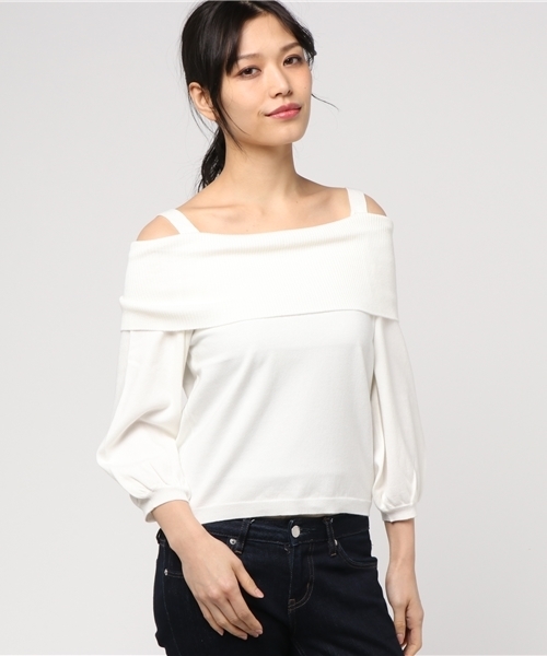 laboratory work（ラボラトリーワーク）の「袖ボリュームプルオーバー（ニット/セーター・レディース・オフホワイト/ダークオレンジ/その他12・MEDIUM）」の19枚目の写真