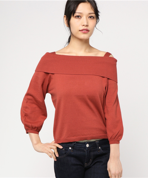 laboratory work（ラボラトリーワーク）の「袖ボリュームプルオーバー（ニット/セーター・レディース・オフホワイト/ダークオレンジ/その他12・MEDIUM）」の21枚目の写真