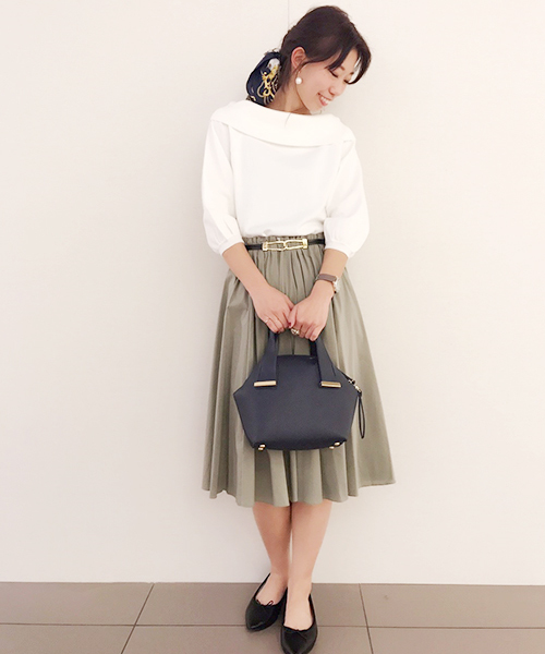 laboratory work（ラボラトリーワーク）の「袖ボリュームプルオーバー（ニット/セーター・レディース・オフホワイト/ダークオレンジ/その他12・MEDIUM）」の13枚目の写真