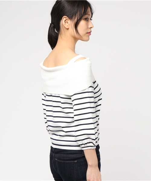 laboratory work（ラボラトリーワーク）の「袖ボリュームプルオーバー（ニット/セーター・レディース・オフホワイト/ダークオレンジ/その他12・MEDIUM）」の5枚目の写真