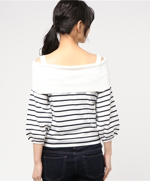 laboratory work（ラボラトリーワーク）の「袖ボリュームプルオーバー（ニット/セーター・レディース・オフホワイト/ダークオレンジ/その他12・MEDIUM）」の6枚目の写真