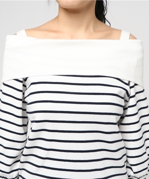 laboratory work（ラボラトリーワーク）の「袖ボリュームプルオーバー（ニット/セーター・レディース・オフホワイト/ダークオレンジ/その他12・MEDIUM）」の7枚目の写真