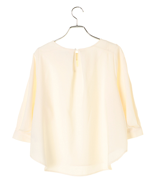 earth music&ecology（アースミュージックアンドエコロジー）の「【3点SET】ボリューム袖ブラウス＋インナー＋スカートセット（ワンピース・レディース・アイボリー/ピンク/ネイビー・FREE）」の4枚目の写真