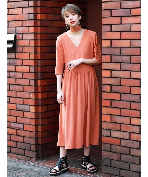 Murua ムルーア の リボンタイ付フレアワンピース ワンピース Wear