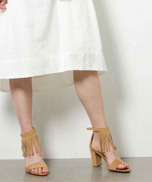 STUDIOUS（ステュディオス）の「2wayフリンジサンダル（サンダル・レディース・グレー/ベージュ/ブラック・M/L/S）」の19枚目の写真