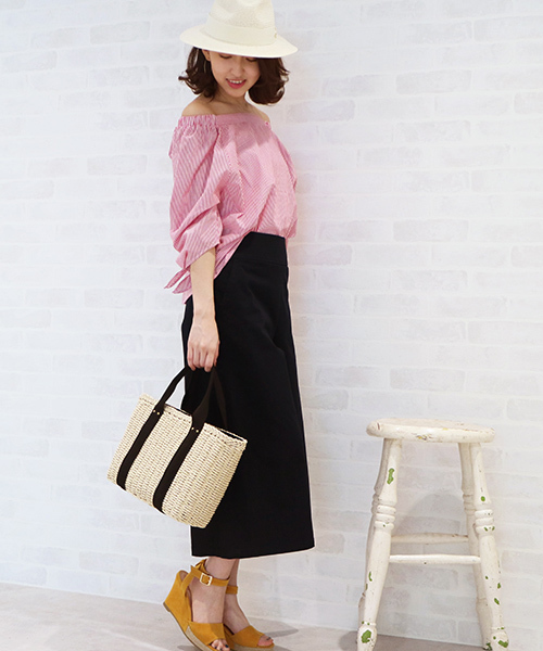 N.(N. Natural Beauty Basic)(エヌエヌナチュラルビューティーベーシック)の「マリンガウチョパンツ(その他パンツ・レディース・ベージュ/ネイビー/オレンジ・MEDIUM)」の10枚目の写真