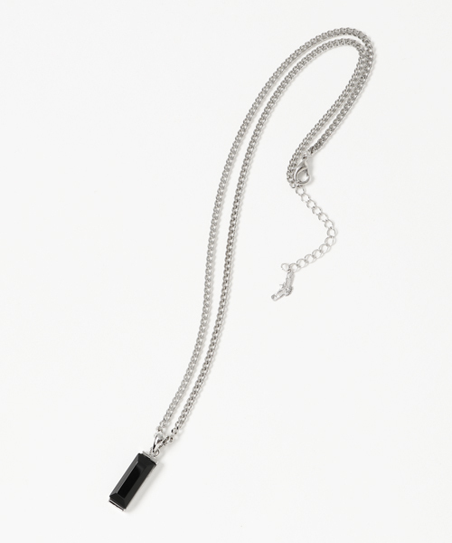 JACKROSE（ジャックローズ）の「ダイヤカットネックレス（ネックレス・メンズ・ブラック・フリー）」の2枚目の写真