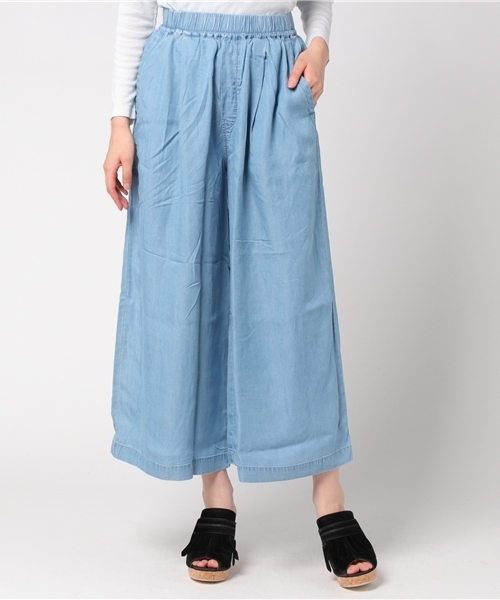 LBC(エルビーシー)の「【SPECIAL PRICE】テンセルデニムイージーパンツ (デニムパンツ・レディース・ブルー/ネイビー・MEDIUM/LARGE)」の1枚目の写真