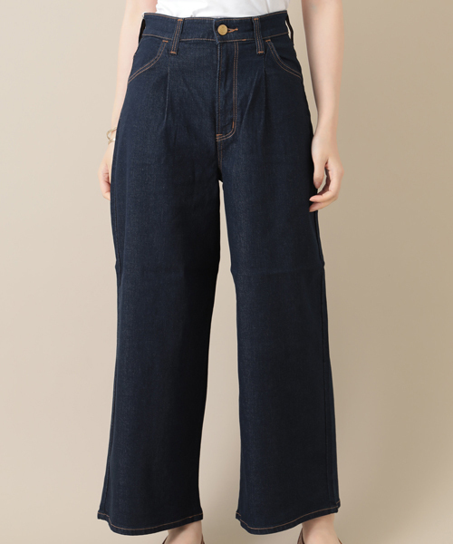 Green　Parks（グリーンパークス）の「WR ワイドデニムパンツ（デニムパンツ・レディース・インディゴブルー/その他5・MEDIUM/LARGE）」の2枚目の写真